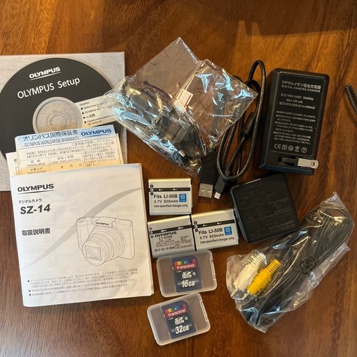 美品 OLYMPUS SZ-14 動作確認済み 付属品完備 動作確認済 OLYMPUS SZ-14 コンパクトデジタルカメラ