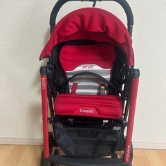 combi赤　B型ベビーカーの画像