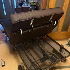 ATEX 電動折りたたみベッド 電動ベッド リクライニング 収納式電動リクライニングベッド 電動ベッド シングルの画像