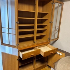 中古■食器棚 2段分割タイプ ■尾道市 引き取りの画像