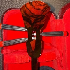 年末値下げです❗️三線黒檀（黒木）の画像