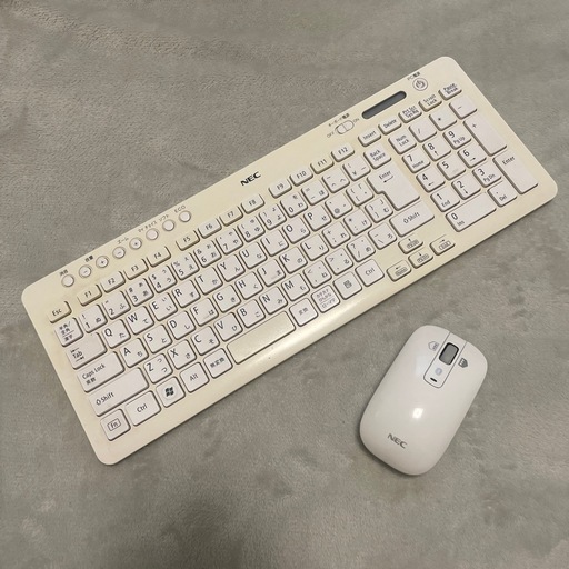 NEC ホワイトキーボードとマウスセット NEC ホワイトキーボードとマウスセット キーボード＆マウス セット