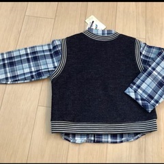 チェックシャツとベストの2点セット　未使用品の画像