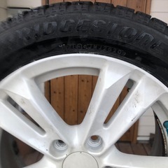 BRIDGESTON BLIZZAK VRX 195/55R16 スタッドレスタイヤ　CR-Z純正ホイール(自家塗装ホワイト) 4本セットの画像