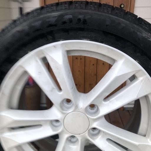 BRIDGESTON BLIZZAK VRX 195/55R16 スタッドレスタイヤ　CR-Z純正ホイール(自家塗装ホワイト) 4本セ