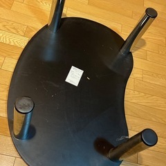 *お話し中【無料】大理石風 豆型ローテーブルの画像