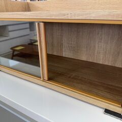 J3383　【リユースのサカイ柏店】　食器棚　ミニ　木製の画像