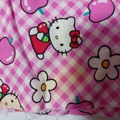 キティちゃんの綿の生地の画像