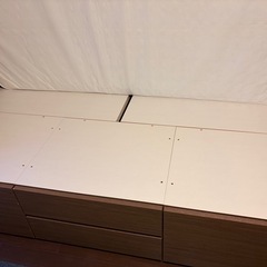 ニトリの収納付きベッドの画像