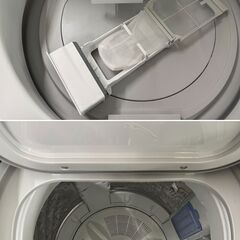 地域限定送料無料　美品【 Panasonic 】パナソニック 洗濯8.0㎏/乾燥4.5㎏ 洗濯乾燥機 液体洗剤・柔軟剤 自動投入 泡洗浄＆パワフル立体水流 NA-FW80K7の画像