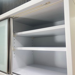2段食器棚  ホワイト 2023年製の画像