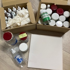 ポーセラーツ　転写紙　上絵の具　タイル1枚　ディバイダーシートの画像