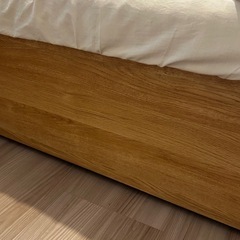 【格安】【美品】ニトリ ベッドフレーム 棚コンセント付きの画像