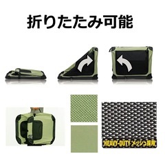 大型犬用ソフトクレート カーキの画像