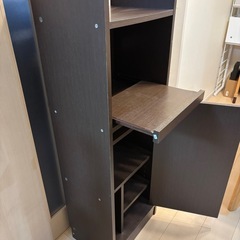 電話台兼収納棚の画像