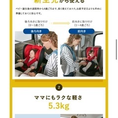 スリムピット Slim Pit ネビオ Nebio チャイルドシート 0歳から の画像