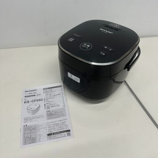 伊勢崎店【現状品】ji12-41 SHARP ジャー炊飯器 KS-CF05C-B シャープ 2022年製