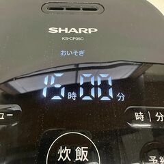 伊勢崎店【現状品】ji12-42 SHARP ジャー炊飯器 KS-CF05C-B シャープ 2022年製の画像