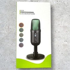 コンデンサーマイク ゲーミングマイク PC 卓上 192kHz/24bit アクティブノイズキャンセリング エコモード搭載 USBの画像