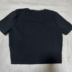 ZARA クロップドTシャツ　黒の画像