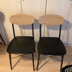 ダイニングテーブル&椅子2脚セット【自宅引取】の画像