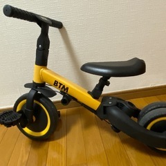 BTM 三輪車 子供用三輪車 足けりバイク 一台4役の画像