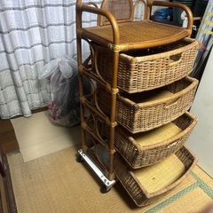 ラタン製チェスト
の画像