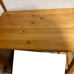 無印良品パイン折りたたみ机　の画像