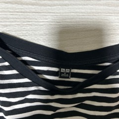 ユニクロ　ボーダー長袖　レディースの画像