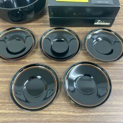 【お売りします】 漆器　KANSAI　茶菓もてなし揃い　お皿セット　未使用の画像