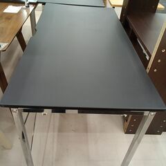 *お値段見直しました*リユースのサカイ栃木店★ジモティ割あり★  デスク ブラック W120×D60×H72 クリーニング済み TC12067の画像