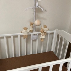 ベビーベッド　メリー　ホワイトの画像