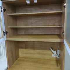 【ジャングル和泉大型良品館　システムキッチンボード　ニトリ　COPAIN-80KB　食器棚　収納　キッチン　【R511】の画像