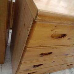 リユースのサカイ栃木店★ジモティ割あり★  チェスト ライトブラウン W119×D45×H78 クリーニング済み TC12068の画像