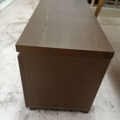 リユースのサカイ栃木店★ジモティ割あり★  TV台 ブラウン W120×D39×H48 クリーニング済み TC12069の画像