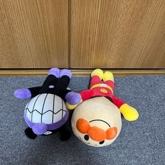アンパンマン　バイキンマン　ぬいぐるみの画像