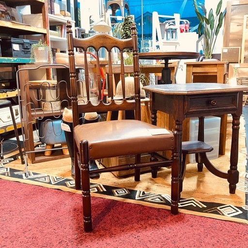 ヴィンテージアンティークナガノインテリア木製チェア (zero) 高蔵寺の