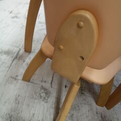 リユースのサカイ栃木店★ジモティ割あり★  ダイニングセット オレンジブラウン W89.5×D89.5×H70 クリーニング済み TC12070の画像