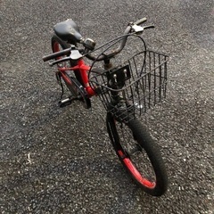 子供用自転車　18インチ　レッドの画像