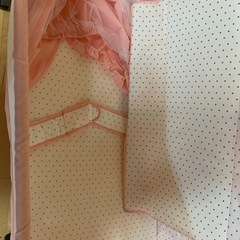 ベビーベッドピンク急遽処分の画像