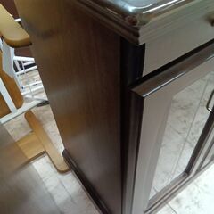 リユースのサカイ栃木店★ジモティ割あり★  チェスト ダークブラウン W149×D46.5×H88.2 クリーニング済み TC12071の画像