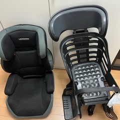 簡易チャイルドシートと自転車用シートの画像