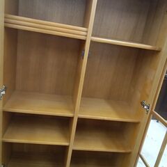 リユースのサカイ栃木店★ジモティ割あり★  キャビネット ライトブラウン W90×D35×H160 クリーニング済み TC12072の画像