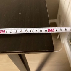 【無料】伸縮可能 ダイニングテーブル ダークブラウンの画像