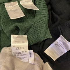 セーター　カーディガン　薄手　タートル　ハイネック　Lサイズの画像