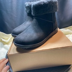 未使用品　あったかムートン　ブーツ　黒　LLの画像