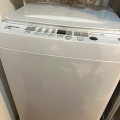 12/27 11:00-11:30受取できる方限定　ハイセンス　洗濯機　1年弱使用美品の画像