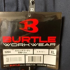BURTLE ネイビー フード付き防寒ベスト　未使用　タグ付きの画像