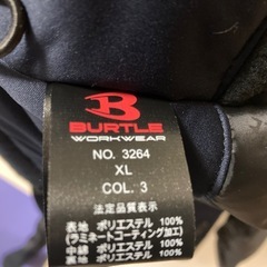 BURTLE ネイビー フード付き防寒ベスト　未使用　タグ付きの画像