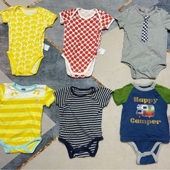 子ども服　ベビー服 80 半袖　ロンパース　まとめ　セットの画像